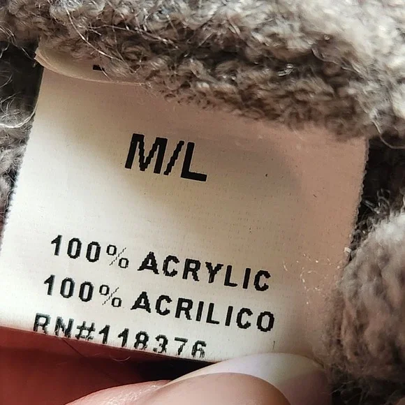 Hendi  Whimsy Y2K Long Cardigan Gray Ruffle Asymmetrical Size M/L Sweater - Picture 5 of 8